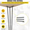 VEVOR Hairpin Table Legs 24" Black Set of 4 Desk Legs 880lbs Load Capacity (Each 220lbs) Hairpin Desk Legs 3 Rods for Bench Desk Dining End Table Chairs Carbon Steel DIY Heavy Duty Furniture Legs