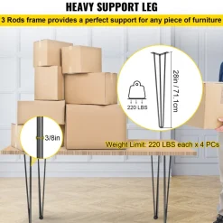 VEVOR Hairpin Table Legs 28