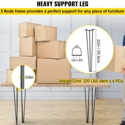 VEVOR Hairpin Table Legs 22