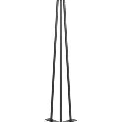 VEVOR Hairpin Table Legs 20" Black Set of 4 Desk Legs 880lbs Load Capacity (Each 220lbs) Hairpin Desk Legs 3 Rods for Bench Desk Dining End Table Chairs Carbon Steel DIY Heavy Duty Furniture Legs