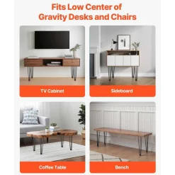 VEVOR Hairpin Table Legs 20