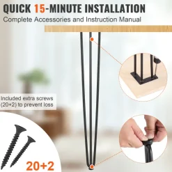 VEVOR Hairpin Table Legs 28