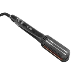 VEVOR Hair Straightener, 1.5-inch Titanium Flat Iron, Dual Infrared Hair Straightener Flat Iron with LCD Display and 19 Temp Levels - 210°F to 450°F, Fast Heating Hair Iron for Salon Home Travel Use
