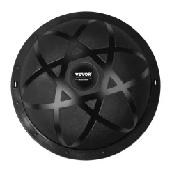 VEVOR Half Exercise Ball Trainer, 23 inch Balance Ball Trainer, 660 lbs Capacity Stability Ball, Yoga Ball with Resistance Bands and Pump, Strength Fitness Ball for Home Gym, Full Body Workouts, Black