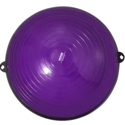 VEVOR Half Exercise Ball Trainer, 23 inch Balance Ball Trainer, 660 lbs Capacity Stability Ball, Yoga Ball with Resistance Bands and Pump, Strength Fitness Ball for Home Gym, Full Body Workouts, Blue