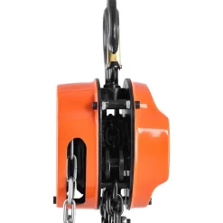 VEVOR Hand Chain Hoist, 2 Ton 4400 lbs Capacity, Manual Chain Block with Upgrade G80 Galvanized Chain, 20 ft Lifting Height, Heavy Duty Pulley Hoist for Garage Warehouse Automotive Machinery, Orange
