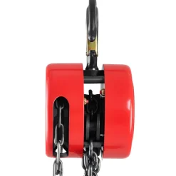 VEVOR Hand Chain Hoist, 1 Ton 2200 lbs Capacity, Manual Chain Block with Upgrade G70 Galvanized Chain, 10 ft Lifting Height, Heavy Duty Pulley Hoist for Garage Warehouse Automotive Machinery, Red