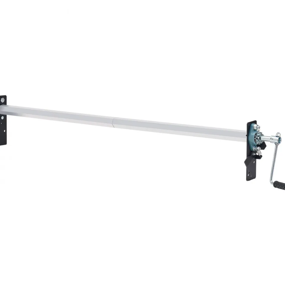 VEVOR Hand Crank Tarp Roller Kit, 64" to 104" Wide, Aluminum Alloy, Manual Cab Level Dump Truck Tarp Roller with 7" Sponge-Wrapped Handle, Perfect for Dump Trucks, Trailers, Trash Haulers (No Tarp)