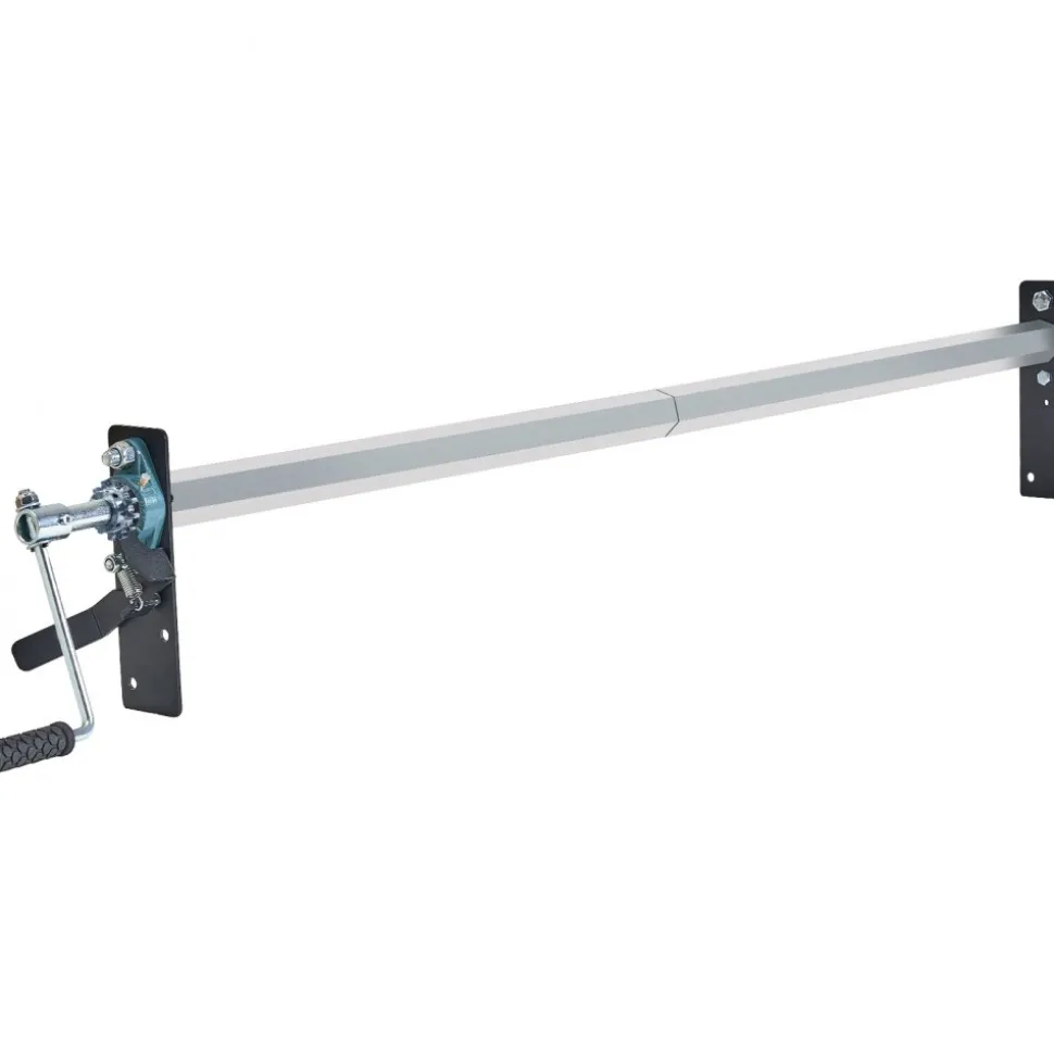 VEVOR Hand Crank Tarp Roller Kit, 64" to 104" Wide, Aluminum Alloy, Manual Cab Level Dump Truck Tarp Roller with 7" Sponge-Wrapped Handle, Perfect for Dump Trucks, Trailers, Trash Haulers (No Tarp)