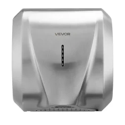 VEVOR Hand Dryer, 2 Pack 1800W Bathroom Air Hand Dryer, Automatic High Speed with HEPA Filter, Fast Drying, Brushed Stainless Steel, AC110-120V Commercial Wall Mounted for Restroom, Hotel, Office,Home