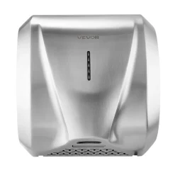 VEVOR Hand Dryer, 1800W Bathroom Air Hand Dryer, Automatic High Speed with HEPA Filter, Fast Drying, Heavy Duty Brushed Stainless Steel, AC110-120V Commercial Wall Mounted for Restroom, Hotel, Office