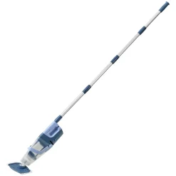 VEVOR Handheld Pool Vacuum, 26 GPM Cordless Spa Hot Tub Vacuum with Extension Pole, 60 Mins Running Time, Powerful Suction for Leaves and Debris, Rechargeable Pool Cleaner for Above Ground Pools