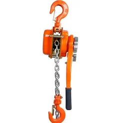 VEVOR Hand-Operated Chain Lift, 1650 lbs Load, 5ft Length, G80 Zinc-Coated Steel, Dual-Pawl Brake System, Automatic Chain Guide & Swivel Hook, Ideal for Workshops, Warehouses, and Loading Docks