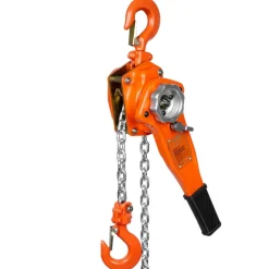 VEVOR Hand-Operated Chain Lift, 1650 lbs Load, 5ft Length, G80 Zinc-Coated Steel, Dual-Pawl Brake System, Automatic Chain Guide & Swivel Hook, Ideal for Workshops, Warehouses, and Loading Docks