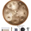 VEVOR Handpan Drum, 22 in & 12 Notes, D Minor Hand Drum, Hand Pan Drum Instrument with Mallets, 440Hz Handpan Stand & Carry Bag, Steel Healing Sound Drum, Percussion Instruments for Adults Beginners