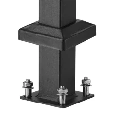 VEVOR Handrails for Outdoor Steps, 3-4 Step Stair Hand Rail Kit, Transitional Iron Railings with Installation Kit, Stair Rails for Seniors, Concrete Steps & Porch & Deck, Black Retro Arch