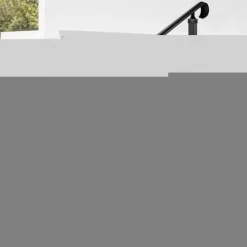 VEVOR Handrails for Outdoor Steps, 2-3 Step Adjustable Height, Carbon Steel Transitional Handrail with Installation Kit, Exterior Hand Railing for Steps, Concrete or Wooden Stairs, Porch, Matte Black