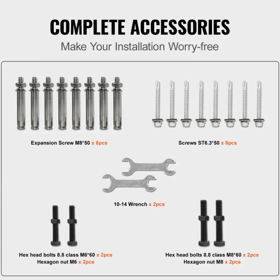 VEVOR Handrails for Outdoor Steps, Fit 2 or 3 Steps Outdoor Stair Railing, Arch#2 Wrought Iron Handrail, Flexible Porch Railing, Black Transitional Handrails for Concrete Steps or Wooden Stairs