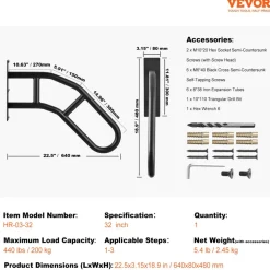 VEVOR Handrails for Outdoor Steps, 29