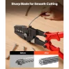 VEVOR 24" Hand Swager Cable Wire Rope Cutter Swage 1/16" 3/32" 1/8" 5/32" 3/16" Aluminum Sleeves Copper