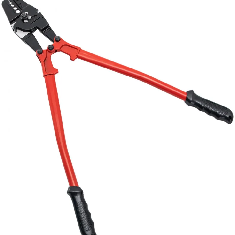 VEVOR 24" Hand Swager Cable Wire Rope Cutter Swage 1/16" 3/32" 1/8" 5/32" 3/16" Aluminum Sleeves Copper
