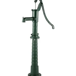 VEVOR Hand Water Pump with Stand, 15.7 x 9.4 x 51.6 inch Pitcher Pump& 26 inch Pump Stand with Pre-set 1/2" Holes for Easy Installation, Rustic Cast Iron Well Pump for Yard, Garden, Farm Irrigation,
