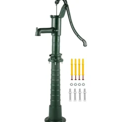 VEVOR Hand Water Pump with Stand, 15.7 x 9.4 x 51.6 inch Pitcher Pump& 26 inch Pump Stand with Pre-set 1/2