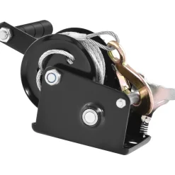 VEVOR Hand Winch, 800 lbs Pulling Capacity, Boat Trailer Winch Heavy Duty Rope Crank with 33 ft Steel Wire Cable and Two-Way Ratchet, Manual Operated Hand Crank Winch for Trailer, Boat or ATV Towing