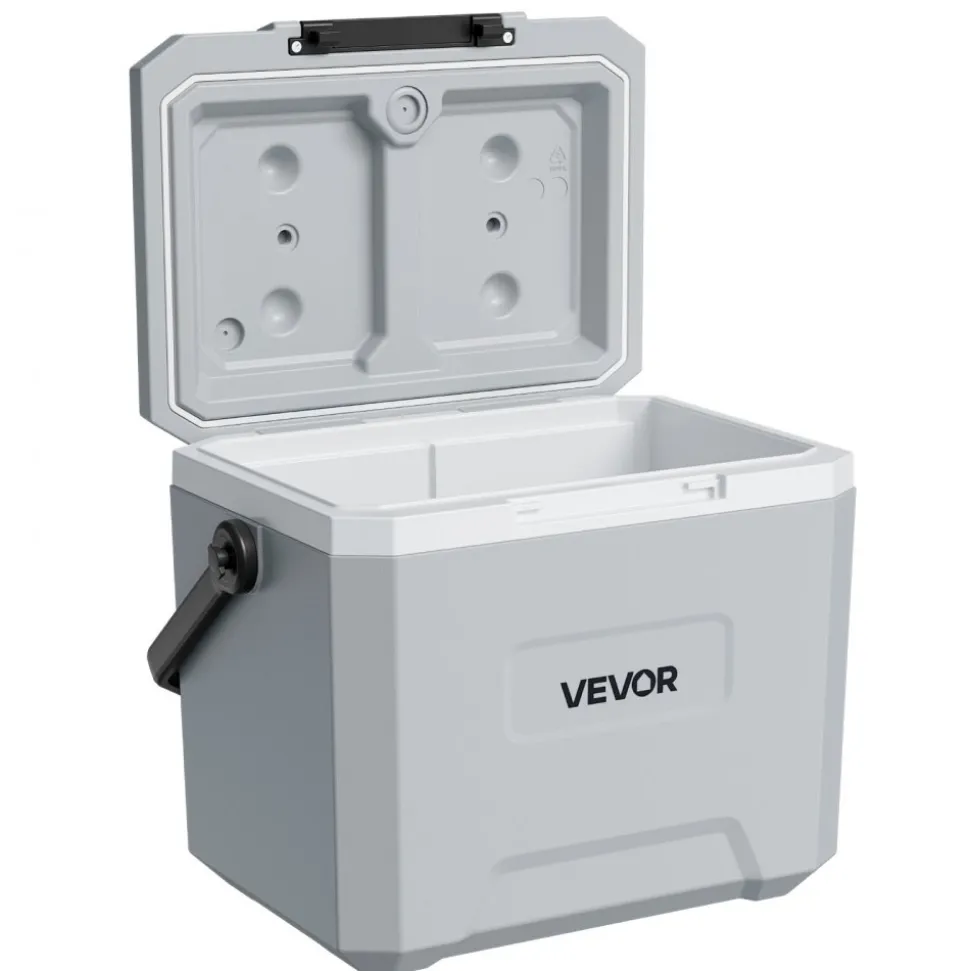 VEVOR Hard Cooler, 17QT Portable Cooler, Leak-Resistant Coolbox Keeps Contents Cool for 48 Hours, Insulated Chests with Ice Retention and Heavy-Duty Handle, Ultra-Light for Camping, Concerts, Sports