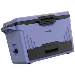 VEVOR Hard Cooler, 50QT Portable Cooler, Leak-Resistant Coolbox Keeps Contents Cool for 48 Hours, Insulated Chests with Ice Retention and Heavy-Duty Handle, Ultra-Light for Camping, Concerts, Sports