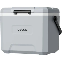 VEVOR Hard Cooler, 24QT Portable Cooler, Leak-Resistant Coolbox Keeps Contents Cool for 48 Hours, Insulated Chests with Ice Retention and Heavy-Duty Handle, Ultra-Light for Camping, Concerts, Sports