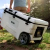VEVOR Hard Cooler, 106QT Portable Rolling Cooler with Wheels, Leak-Resistant Coolbox Keeps Contents Cool for 48 Hours, Ice Retention Insulated Chests, Ultra-Light for Outdoor Picnics, Grill, Camping