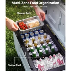 VEVOR Hard Cooler, 106QT Portable Rolling Cooler with Wheels, Leak-Resistant Coolbox Keeps Contents Cool for 48 Hours, Ice Retention Insulated Chests, Ultra-Light for Outdoor Picnics, Grill, Camping
