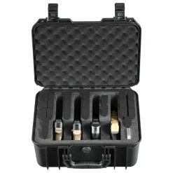 VEVOR Hard Pistol Case, Heavy Duty Hard Gun Case with XPE Foam Lining, Waterproof Pistol Storage Box with Customizable Interior & Handle for Gun, Lenses, Camera, Gear, TSA Compliant, 15.9x12.5x7.5 in