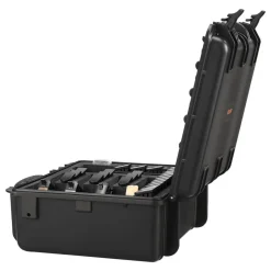 VEVOR Hard Pistol Case, Heavy Duty Hard Gun Case with XPE Foam Interior, Waterproof Pistol Storage Box with Customizable Lining & Handle for Gun, Lenses, Camera, Gear, TSA Compliant, 18.7x12.5x7.5 in