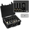 VEVOR Hard Pistol Case, Heavy Duty Hard Gun Case with XPE Foam Lining, Waterproof Pistol Storage Box with Customizable Interior & Handle for Gun, Lenses, Camera, Gear, TSA Compliant, 18.7x12.5x7.5 in