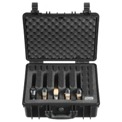 VEVOR Hard Pistol Case, Heavy Duty Hard Gun Case with XPE Foam Lining, Waterproof Pistol Storage Box with Customizable Interior & Handle for Gun, Lenses, Camera, Gear, TSA Compliant, 18.7x12.5x7.5 in