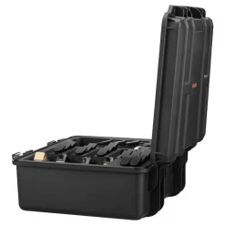 VEVOR Hard Pistol Case, Heavy Duty Hard Gun Case with XPE Foam Lining, Waterproof Pistol Storage Box with Customizable Interior & Handle for Gun, Lenses, Camera, Gear, TSA Compliant, 19.3x17.1x8.3 in