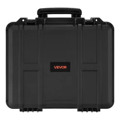 VEVOR Hard Pistol Case, Heavy Duty Hard Gun Case with XPE Foam Lining, Waterproof Pistol Storage Box with Customizable Interior & Handle for Gun, Lenses, Camera, Gear, TSA Compliant, 19.3x17.1x8.3 in