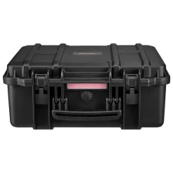 VEVOR Hard Pistol Case, Heavy Duty Hard Gun Case with XPE Foam Lining, Waterproof Pistol Storage Box with Customizable Interior & Handle for Gun, Lenses, Camera, Gear, TSA Compliant, 19.3x17.1x8.3 in