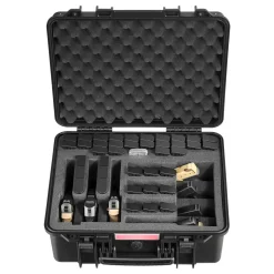 VEVOR Hard Pistol Case, Heavy Duty Hard Gun Case with XPE Foam Lining, Waterproof Pistol Storage Box with Customizable Interior & Handle for Gun, Lenses, Camera, Gear, TSA Compliant, 19.3x17.1x8.3 in