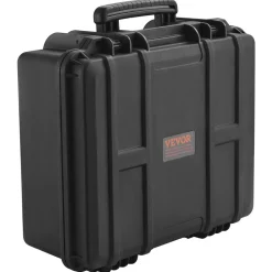 VEVOR Hard Pistol Cases with Pre-cut Lining, Waterproof & Dustproof Hard Gun Case for 6 Pistol, 19.3×17.1×8.3 in Lockable Pistol Case, Black