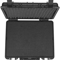 VEVOR Hard Pistol Cases with Pre-cut Lining, Waterproof & Dustproof Hard Gun Case for 5 Pistol, 18.9×16.3×8.5 in Lockable Pistol Case, Black