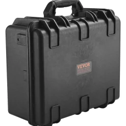 VEVOR Hard Pistol Cases with Pre-cut Lining, Waterproof & Dustproof Hard Gun Case for 5 Pistol, 18.9×16.3×8.5 in Lockable Pistol Case, Black