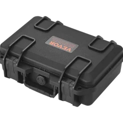 VEVOR Hard Pistol Cases with Pre-cut PU Foam, Waterproof & Dustproof Hard Gun Case for 1 Pistol, 12.59×9.01×4.4 in Lockable Pistol Case, Black