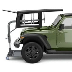 VEVOR Hard Top Remover Lift, 220 lbs, Jeep Hardtop Removal and Storage System, Quick & Easy One-Person Operation, Adjustable Height, for Jeep Wrangler YJ, TJ, JK, JL, 4XE, Ford Bronco 4 Door & 6 Gen+