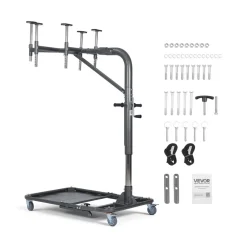 VEVOR Hard Top Remover Lift, 220 lbs, Foldable Jeep Hardtop Removal and Storage System, Easy One-Person Operation, Adjustable Height, for Jeep Wrangler YJ, TJ, JK, JL, 4XE, Ford Bronco 4 Door & 6 Gen+