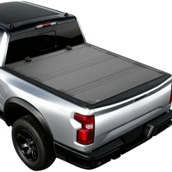 VEVOR Hard Tri-Fold Truck Bed Tonneau Cover, Compatible with 2019-2025 Dodge Ram 1500 5.6 ft (67.4 in) Bed, Waterproof Low-Profile Hard Folding Truck Tonneau Cover with Aluminum Alloy Support Bar