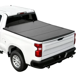 VEVOR Hard Tri-Fold Truck Bed Tonneau Cover, Compatible with 2007-2026 Chevy Silverado/GMC Sierra 1500 5.8 ft (69.3 in) Short Box (No CarbonPro Bed), Waterproof Fiberglass Folding Truck Tonneau Cover