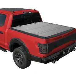 VEVOR Hard Tri-Fold Truck Bed Tonneau Cover, Compatible with 2022-2025 Ford Maverick 4.5 ft (54.4 in) Bed, Heavy-Duty Waterproof Low-Profile Hard Folding Truck Cover with Aluminum Alloy Support Bar